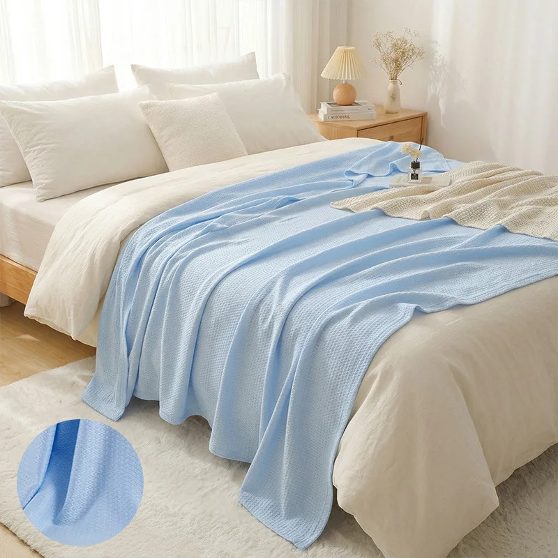 100% Bamboo Fiber Thin Summer Blanket Soft Breathable Sofa Bed Cooling Blanket for Adults Kids Lightweight Air Conditioner Quilt - Image 9