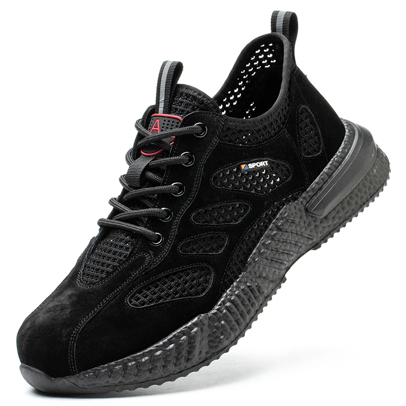 Summer Breathable Work Safety Shoes Work Steel Toe Shoes Anti Smashing Anti Stabbing Indestructible Shoes Protection Boots Men - Image 10