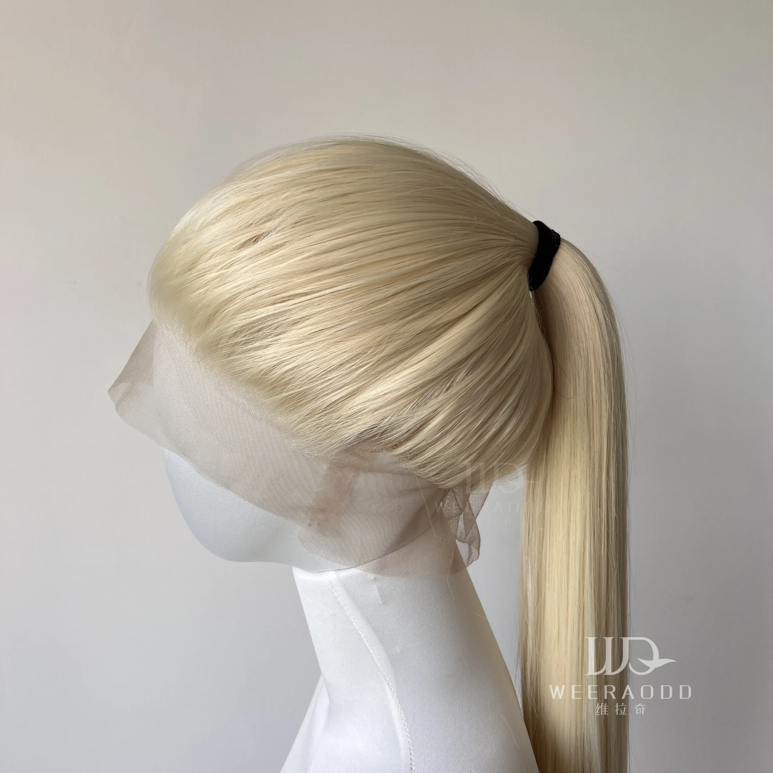 Light Blonde Color Synthetic Full Lace Wigs for Black Women Heat Resistant 26 Inch Long Straight Full Hand Tied Free Part 150% - Image 5