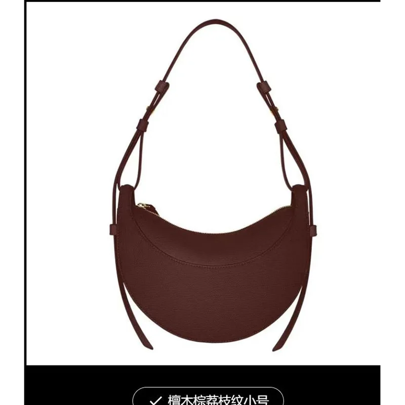 2026 Unique Design Genuine Leather Crescent Bag Premium Shoulder Crossbody Underarm Bag Light Luxury Work Handbag For Women - Image 14
