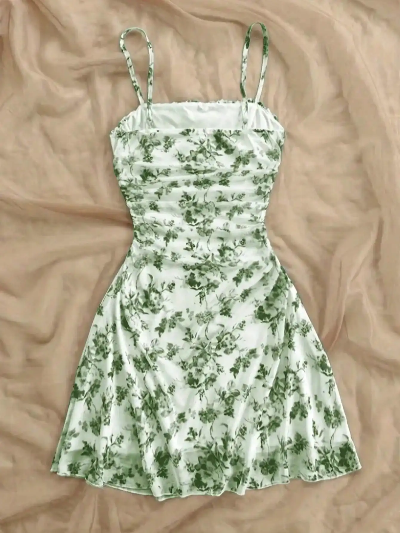 2026 Women's Summer Dress Youth New Flower Printed Hanging Neck Dress Fashionable and Elegant Four Seasons Children's Dress - Image 6