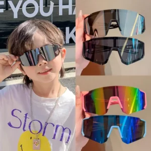 Cycling Sunglasses For Children Kids Riding Sunglasses For Boys Girls Fashion Outdoors Windproof Goggles UV Resistant Shades