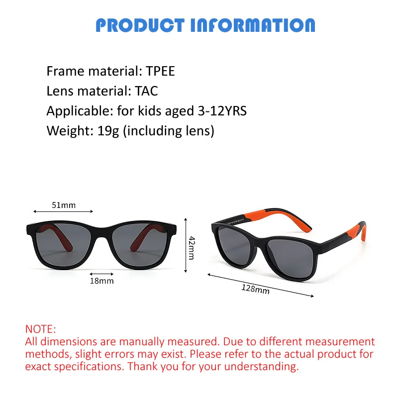 Kids Polarized Sunglasses UV400 Flexible TPEE Frame Boys Girls Sports Cycling Hiking Beach Travel Sun Shades Windproof Eyeglass - Image 6