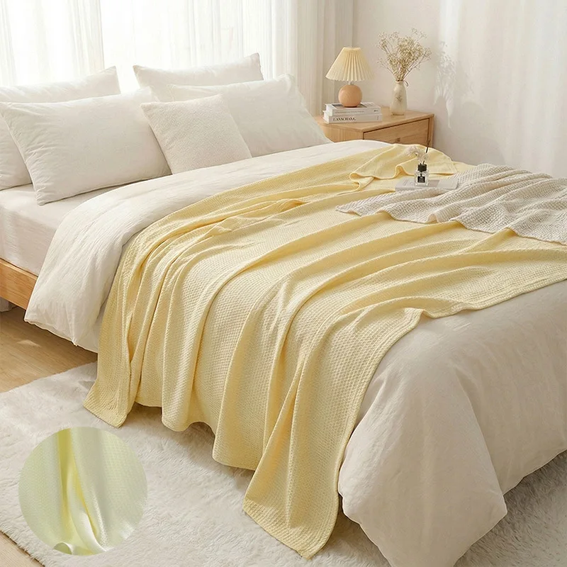 100% Bamboo Fiber Thin Summer Blanket Soft Breathable Sofa Bed Cooling Blanket for Adults Kids Lightweight Air Conditioner Quilt - Image 8