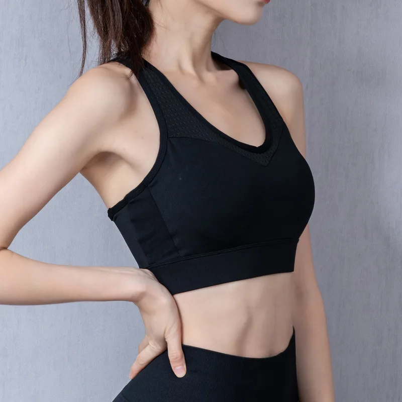 Plus Size Women's Sports Bra High Support Breathable Moisture Wicking Running Workout Fitness Athletic Underwear - Image 2