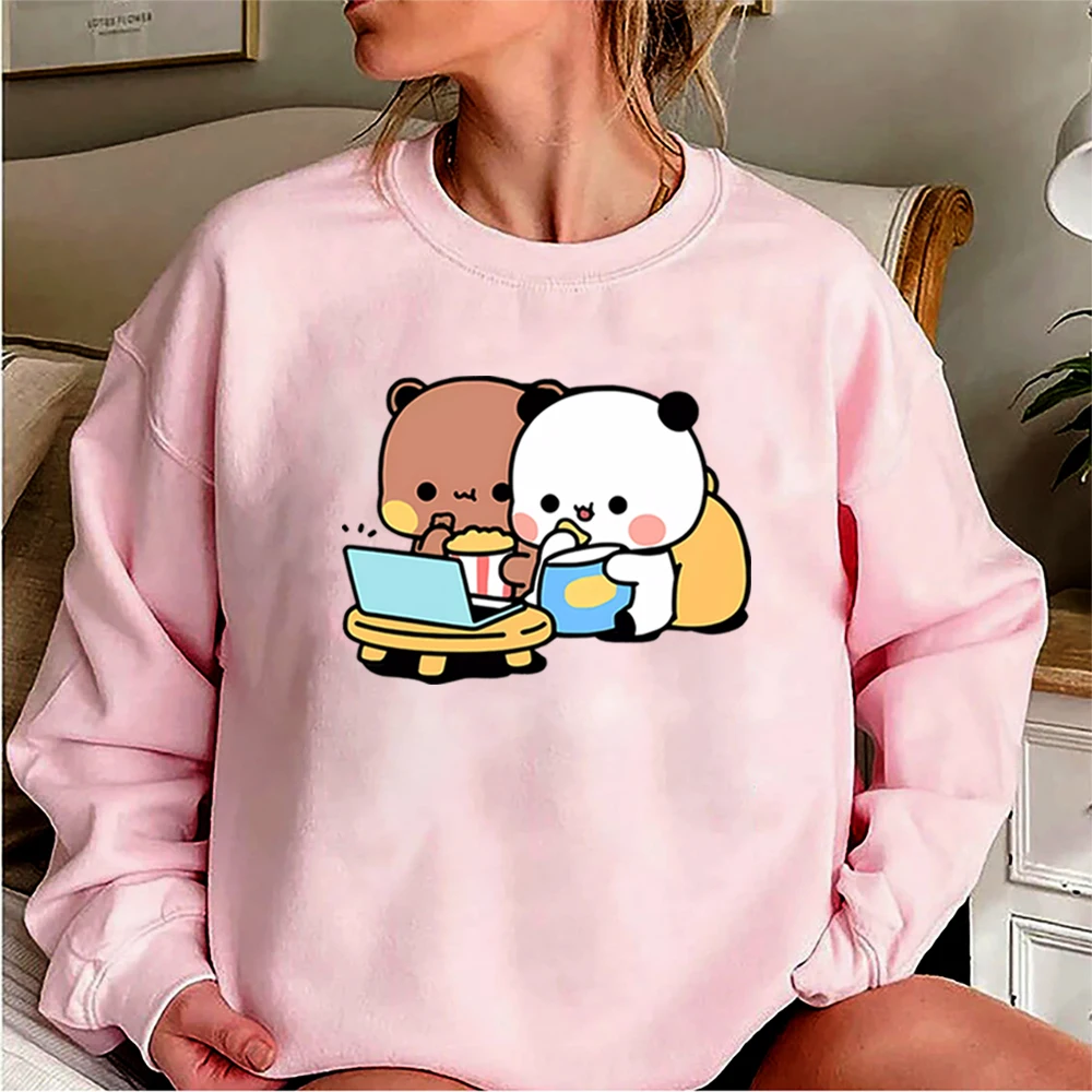 Cute Bubu and Dudu Sweatshirt Cartoon Panda Bear Bubu and Dudu Graphic Hoodie Women/Men Tops Kawaii Printed Harajuku Sweatshirts - Image 3