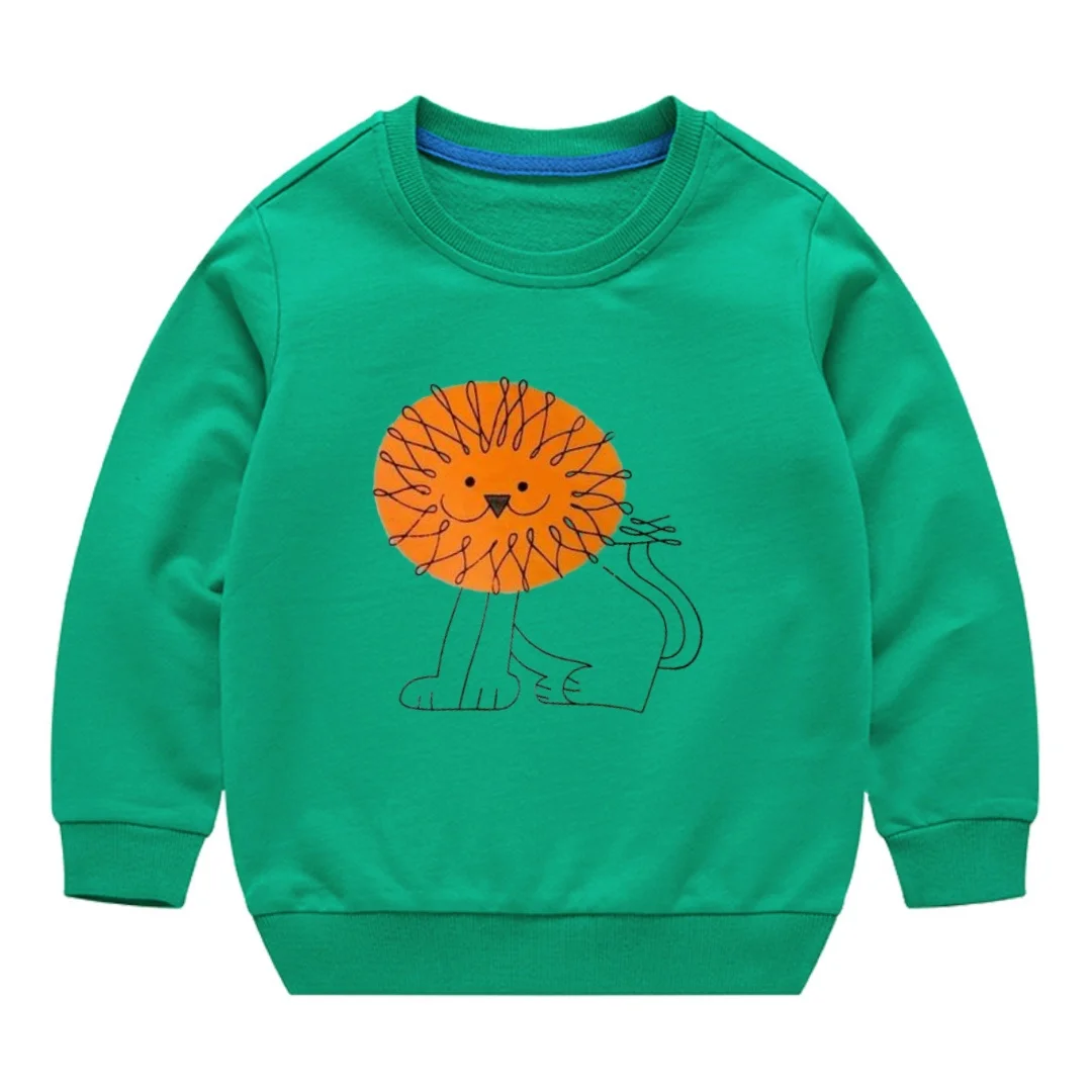 2025 New Autumn Boys Sweatshirts Cotton Kids Hoodies Casual Cartoon Printting Shirts Baby Boy Clothing 2-7 Years Children Tops - Image 5