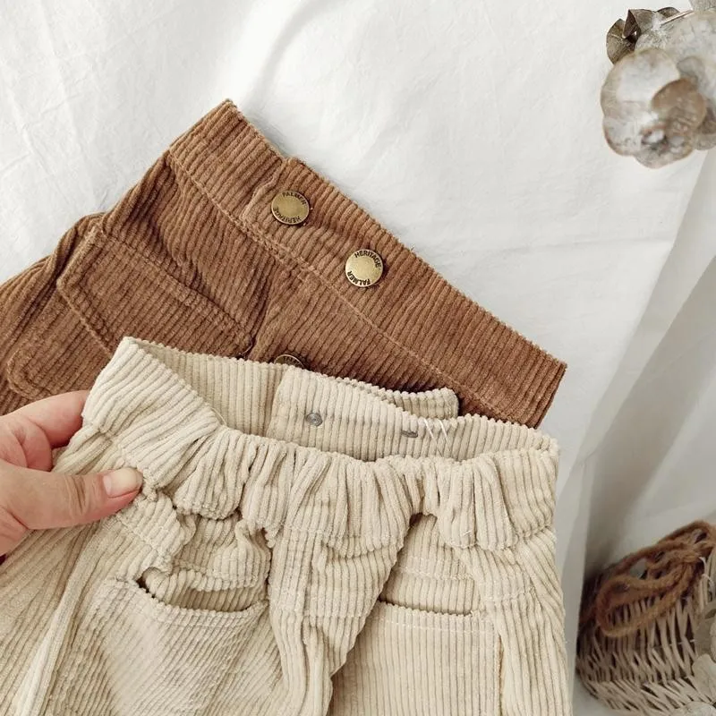 Short Skirt for Kids Girls Spring and Autumn Women's Baby Corduroy Hip Skirt Kids Solid Colour Short Skirt - Image 4