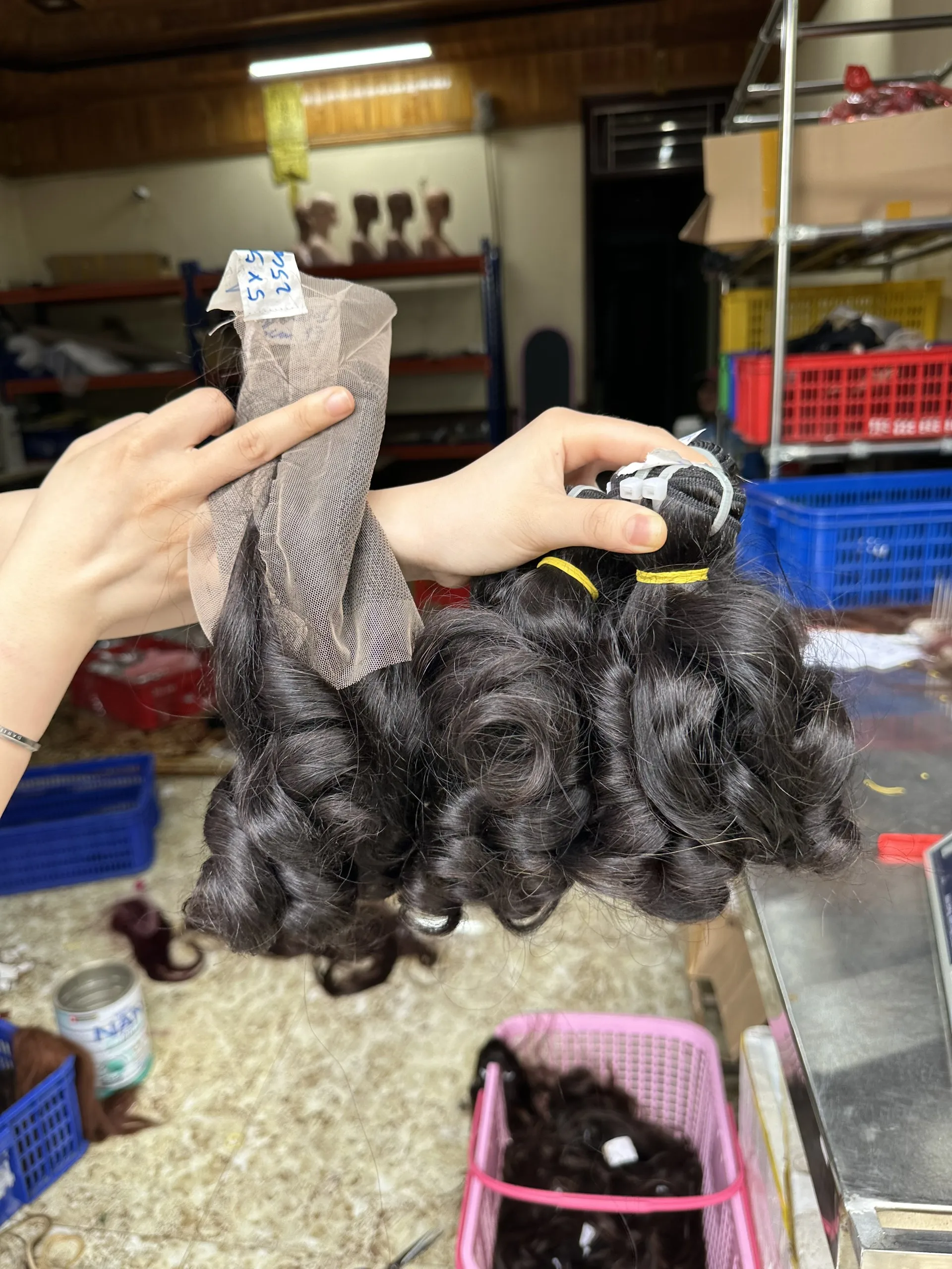 Virgin Raw Vietnamese Price Short Bouncy Curly Hair for Human Hair Bundles - Image 2