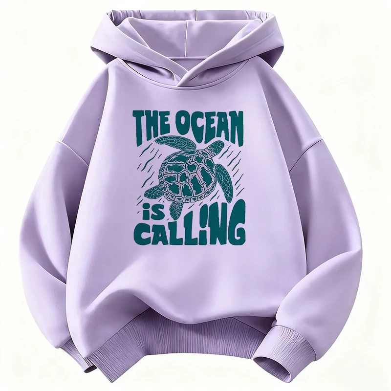 Fashion Sea Turtle Girls Hooded Kids Design Children's Sweatshirt Cute Hoody for Boys Girls Casual Hoodies for Spring - Image 5