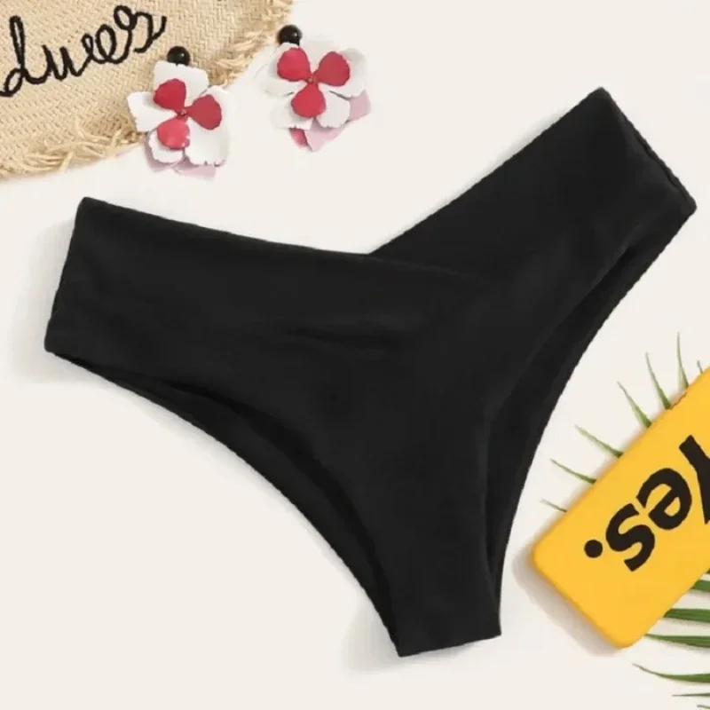 Women High Waisted Brazilian Bikini Set Sexy V Cheeky Swimwear - Image 5