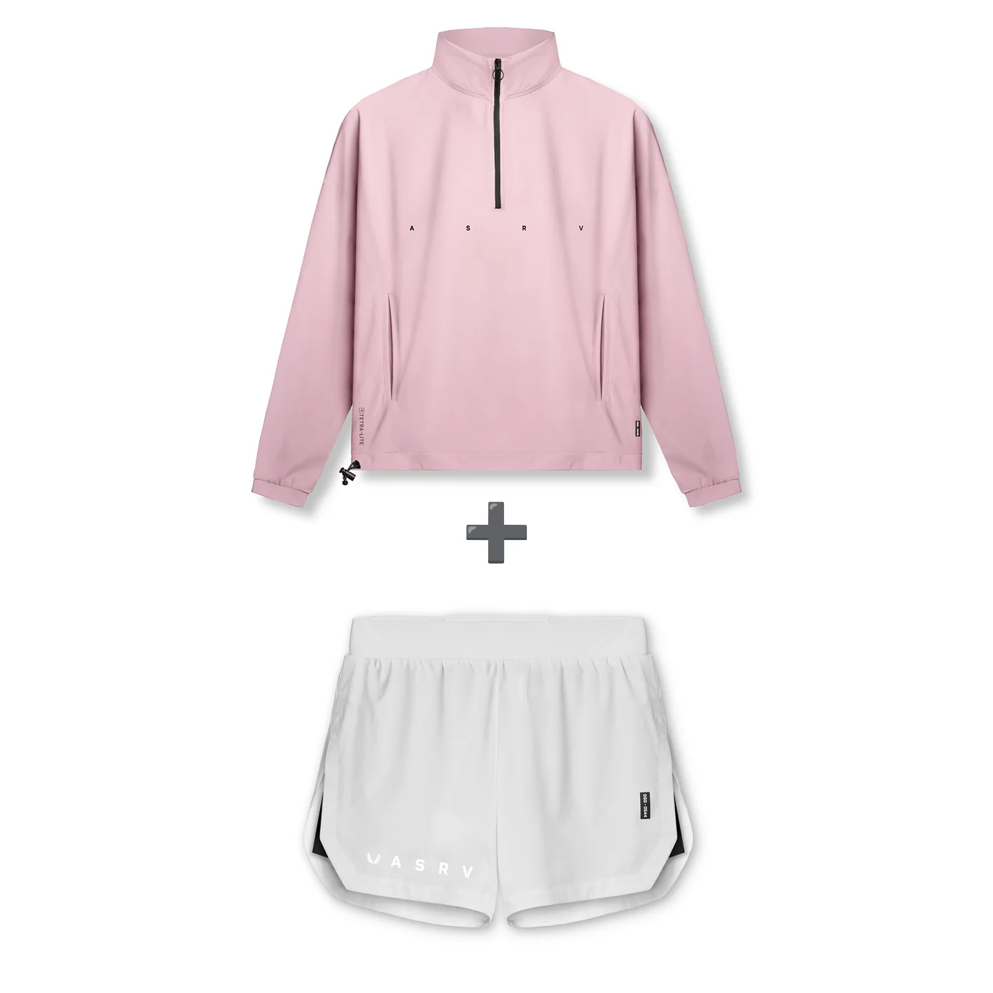 Men 2-Piece Activewear Set Half-Zip Pullover 2-in-1 Shorts Quick Dry Water Repellent Drop Shoulder Workout Running Tracksuit - Image 12