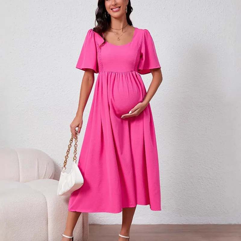 Pregnant Women Summer Clothes For Pregnant Women Maternity Dress Photoshoot Dresses For Pregnant Baby Shower - Image 2