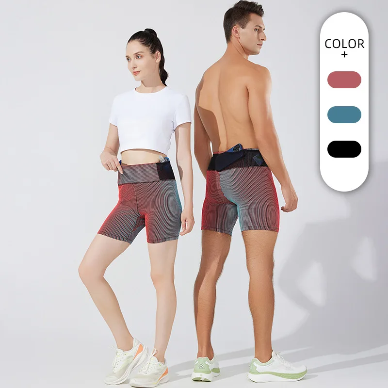 Compression Shorts Gym Man Double Deck Sports Fitness Shorts Male Sportswear Women Yoga Workout Marathon Sporty Running Shorts - Image 5