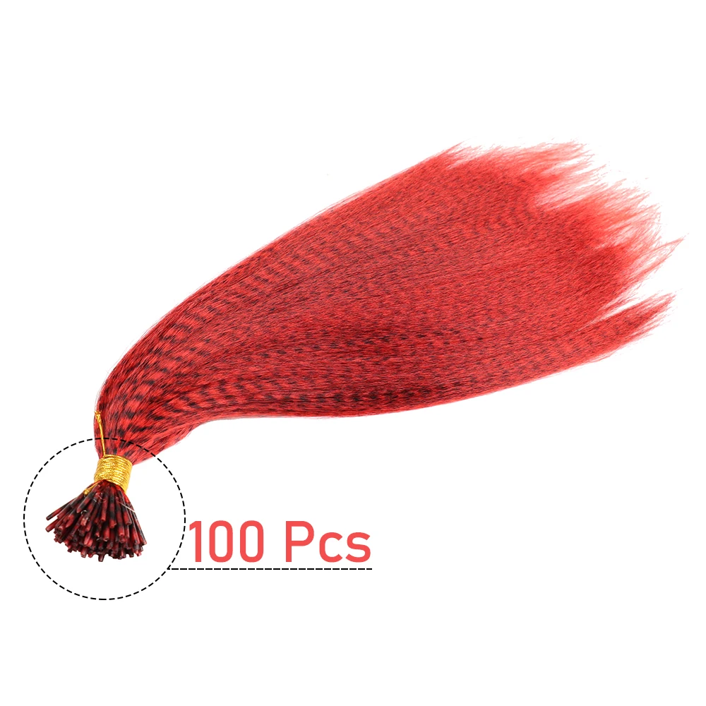 48Pcs Women's Colorful Synthetic Hair Extensions Set 38 Colors Tinsel Wig 26 Colors Feather Extensions Tool Kit for Hairdressing - Image 28