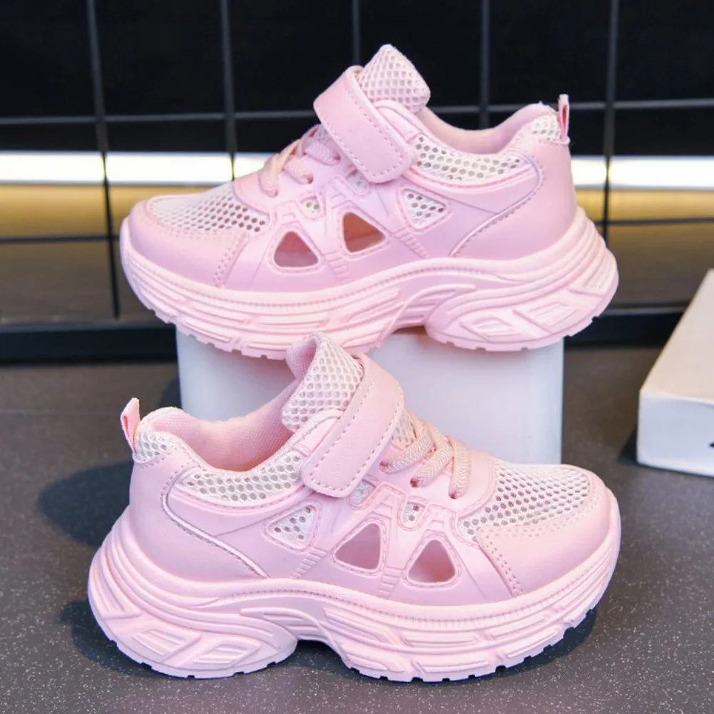 Summer Sport Shoes For Children Hollow Out Breathable Teenager Kid's Sneakers Anti-slippery Outdoor Running Footwear Boys Girls - Image 3