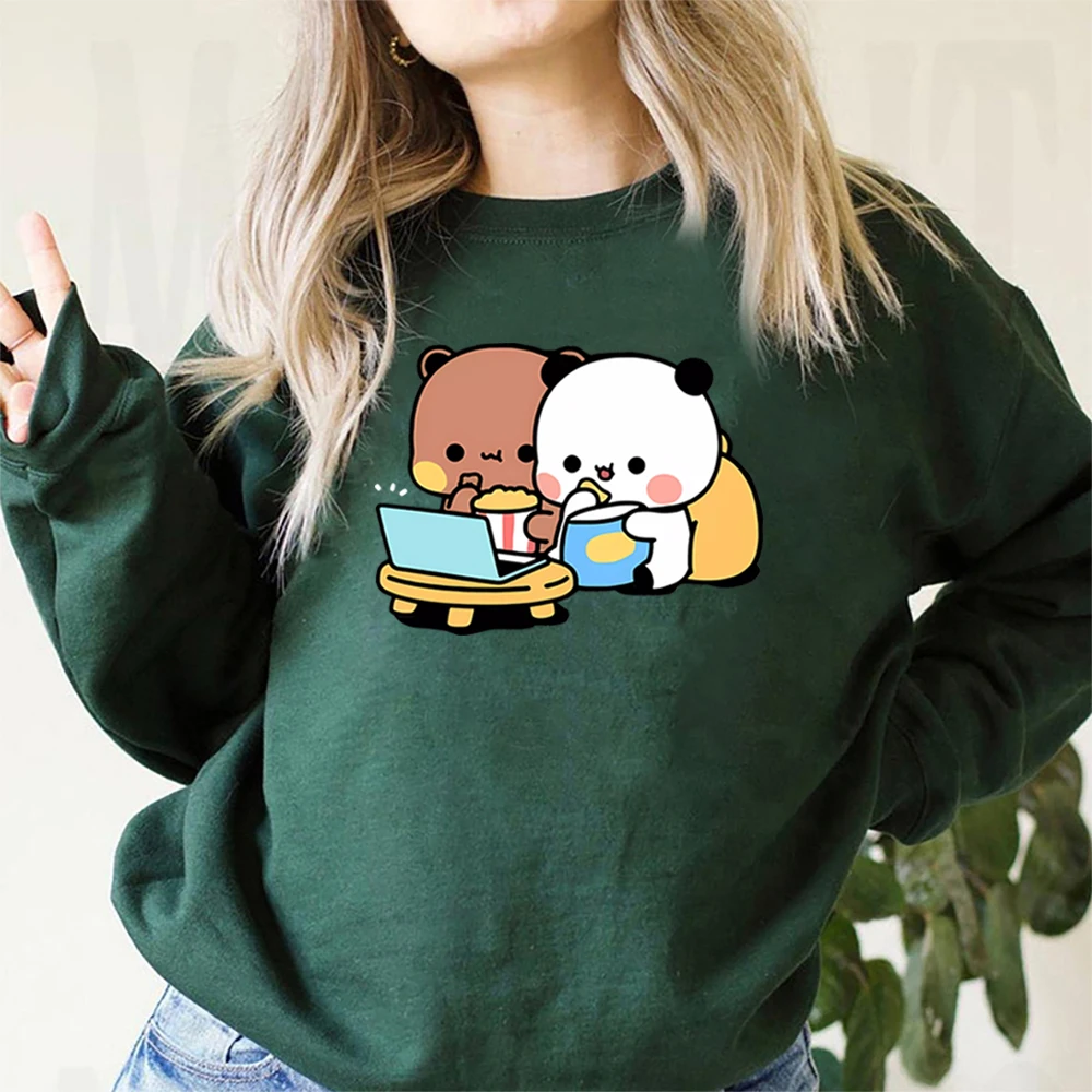 Cute Bubu and Dudu Sweatshirt Cartoon Panda Bear Bubu and Dudu Graphic Hoodie Women/Men Tops Kawaii Printed Harajuku Sweatshirts - Image 4