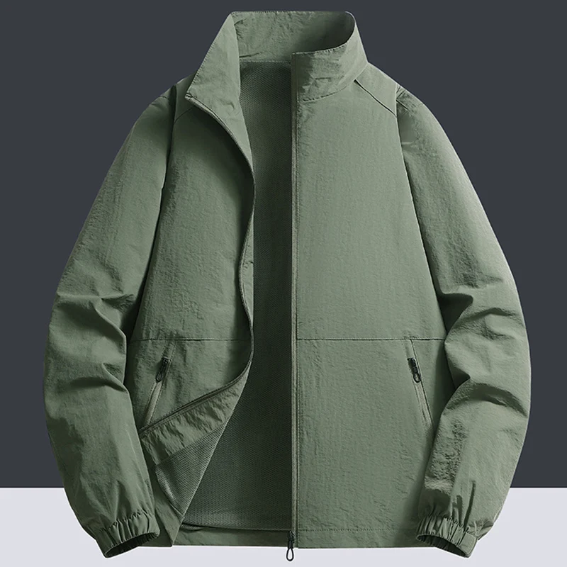 Spring Men Waterproof Jackets Mens Windproof Casual Jackets Coats Autumn Mens Fashion Outdoor Jackets Windbreaker Male LZLLTT - Image 4