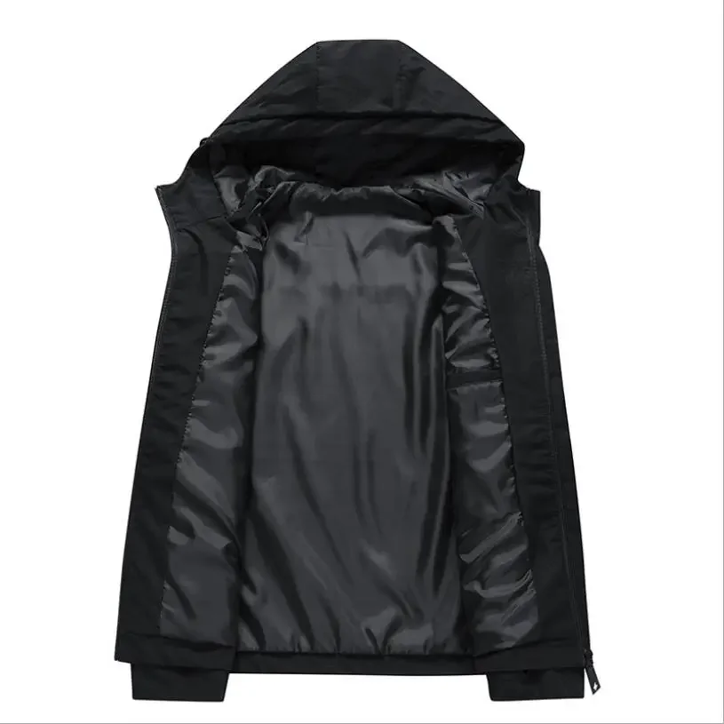 2025 Spring Autumn New Men's Windproof Sunscreen Windbreaker Zipper Casual High Quality Hooded Baseball Outdoor Sports Jacket - Image 4