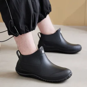 2026 Unisex Waterproof Short Rain Boots – Wear-Resistant Anti-Slip Ankle Boots for Outdoor Camp