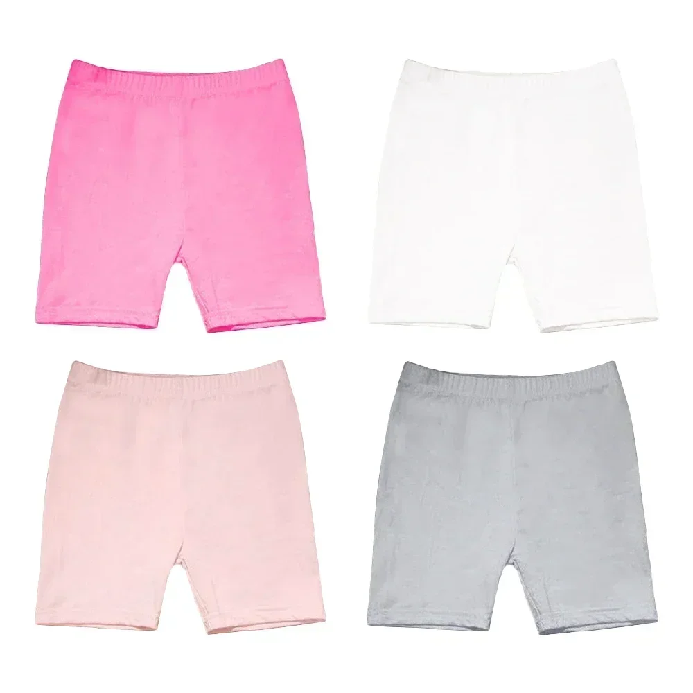 4pcs Girls Short Safety Pants Candy Color Modal Dance Leggings Kids Underwear Children Summer Cute Shorts Underpants 3-12 Years - Image 8
