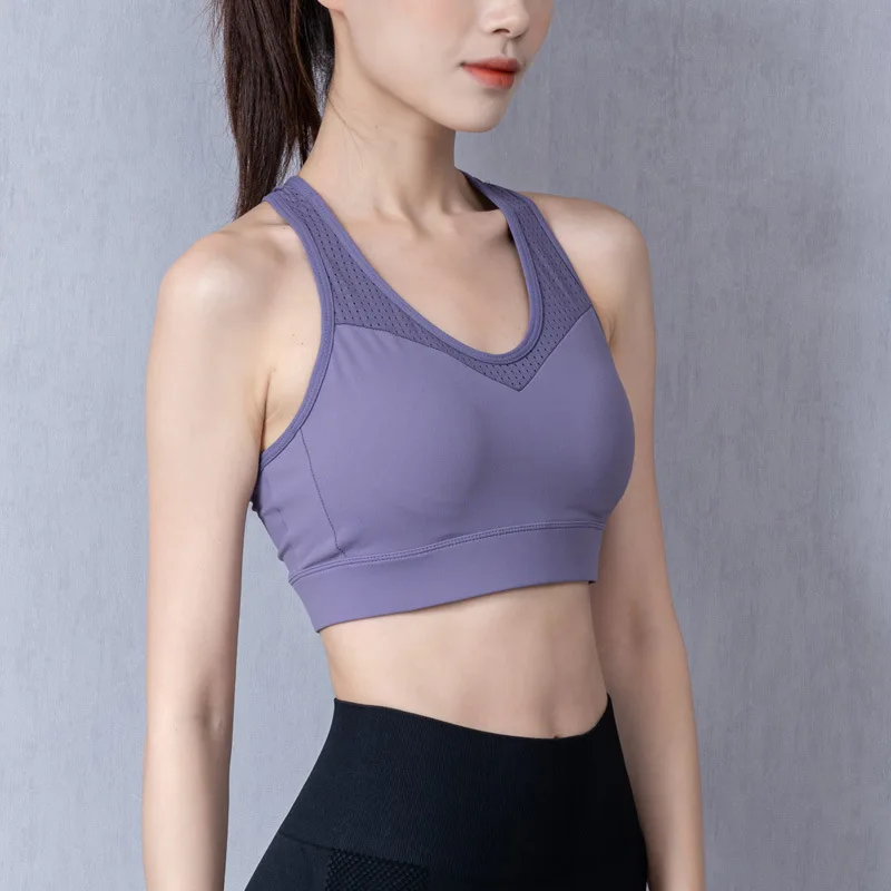 Plus Size Women's Sports Bra High Support Breathable Moisture Wicking Running Workout Fitness Athletic Underwear - Image 5