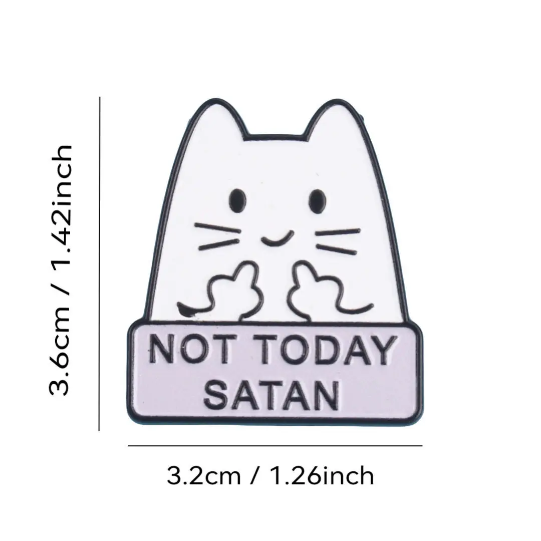 Cute and Quirky Cat Brooches: Dark and Whimsical Metal Pins for Clothing, Bags, and Unique Accessories - Image 21
