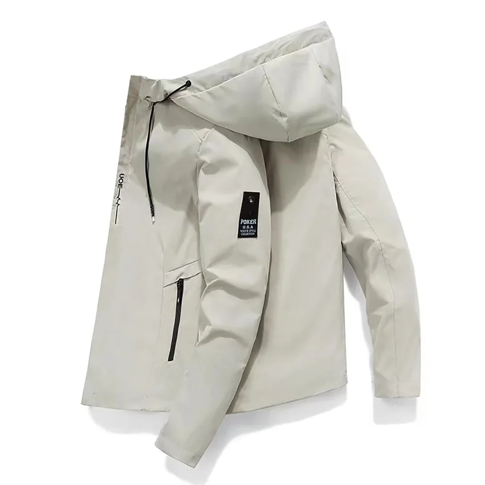 2025 Spring Autumn New Men's Windproof Sunscreen Windbreaker Zipper Casual High Quality Hooded Baseball Outdoor Sports Jacket - Image 3