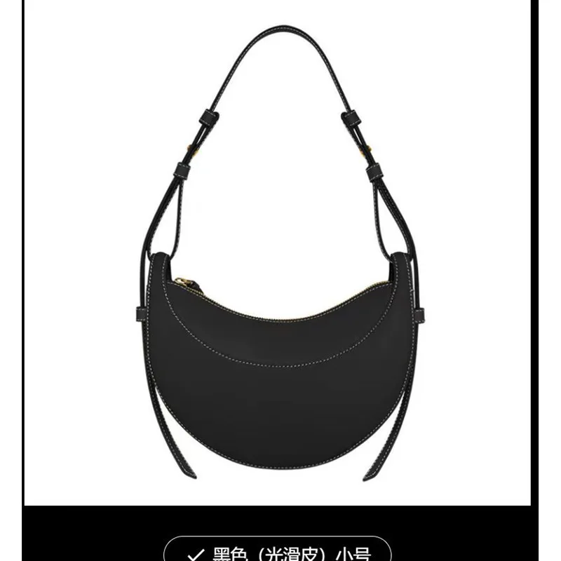 2026 Unique Design Genuine Leather Crescent Bag Premium Shoulder Crossbody Underarm Bag Light Luxury Work Handbag For Women - Image 16