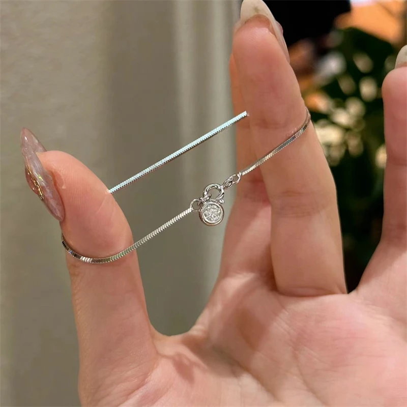 Luxury Zircon Flower Bracelets New High-End Minimalist Zircon Floral Charm Blade Chain Women’s Bracelet Party Jewelry Gift - Image 3