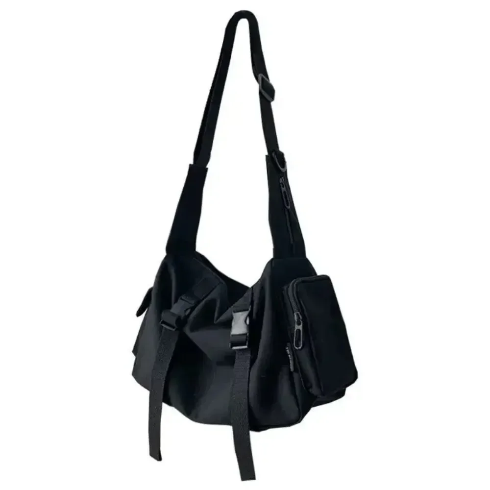 Canvas Crossbody Bags for Women Youth Men Fashion Casual Large Capacity Handbags Shoulder Bags Solid Color Ladies Messenger Bag - Image 6