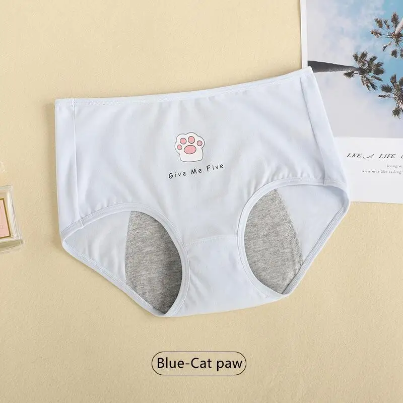 Cute Cartoon Print Girls Physiological Pants Breathable Cotton Menstrual Pants Leak-Proof Menstrual Safety Hygiene Briefs Bragas - Image 11