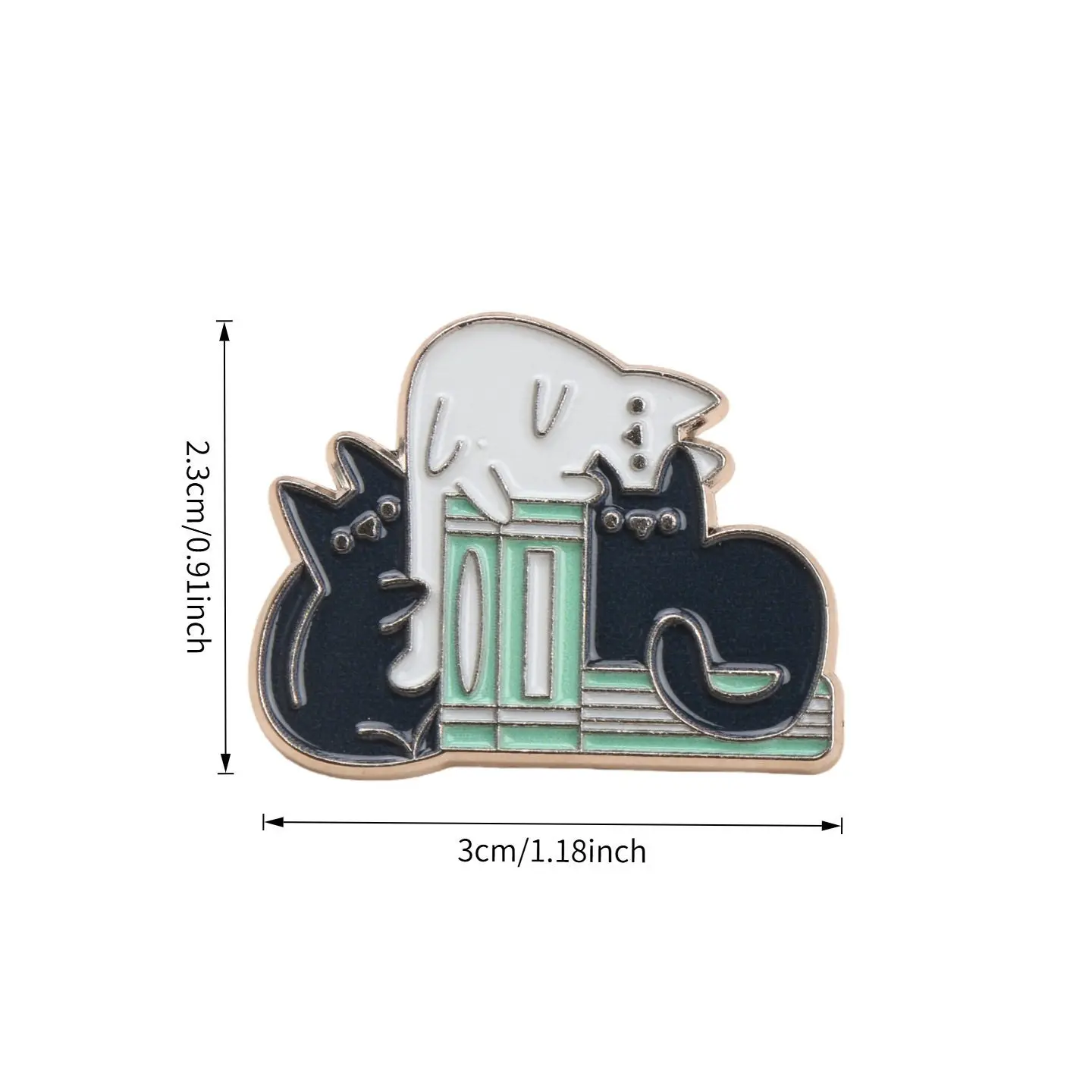 Cute and Quirky Cat Brooches: Dark and Whimsical Metal Pins for Clothing, Bags, and Unique Accessories - Image 30