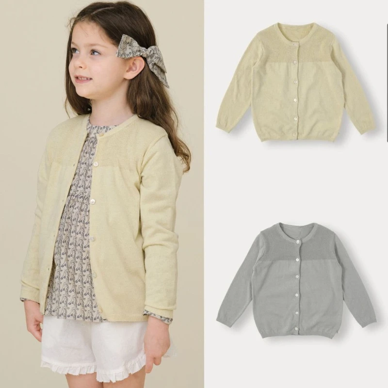 Kid Jumper OUYANG&IVAN Boy Girl Cotton Cardigan 26bene New Children Spring and Summer Lightweight Open-Weave Knitted Sweater - Image 5