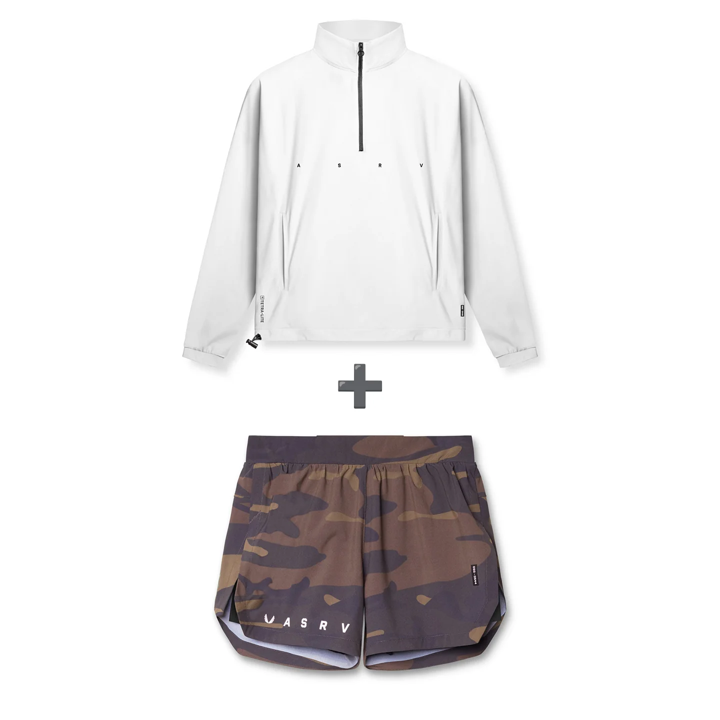 Men 2-Piece Activewear Set Half-Zip Pullover 2-in-1 Shorts Quick Dry Water Repellent Drop Shoulder Workout Running Tracksuit - Image 8