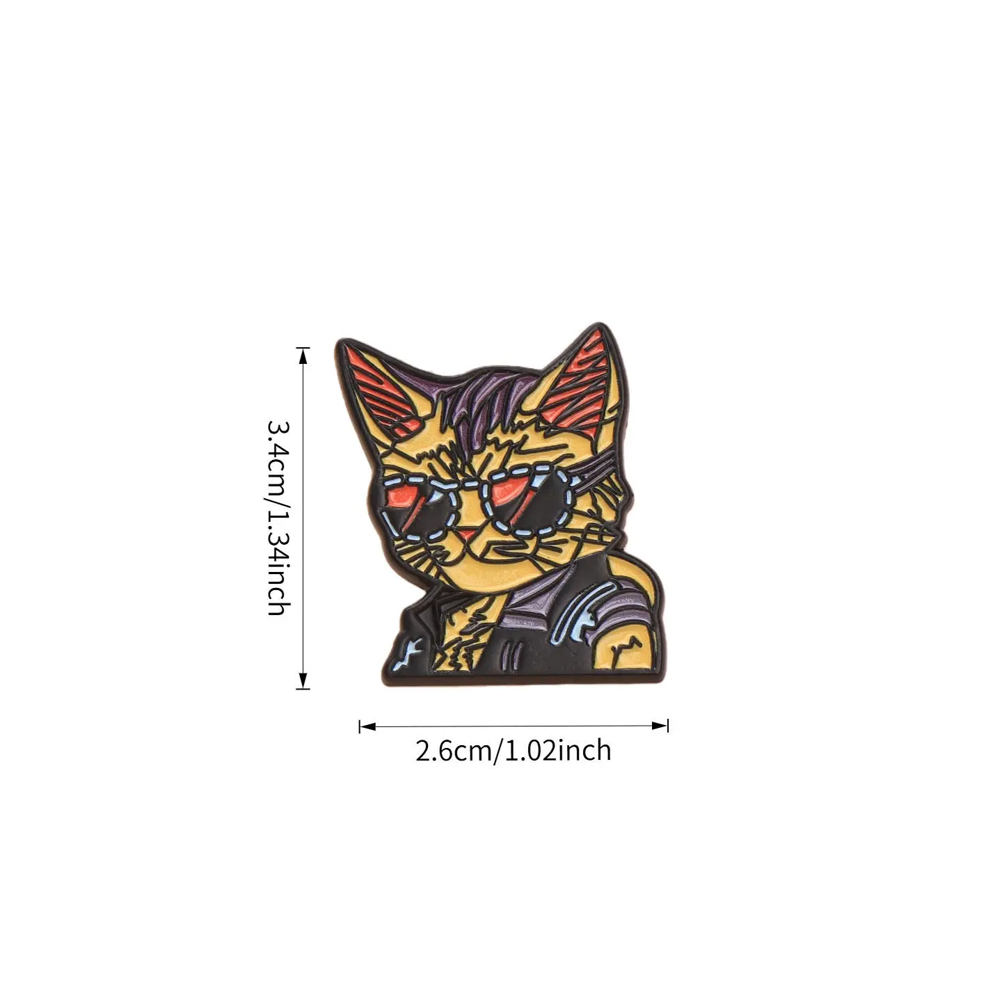 Cute and Quirky Cat Brooches: Dark and Whimsical Metal Pins for Clothing, Bags, and Unique Accessories - Image 7