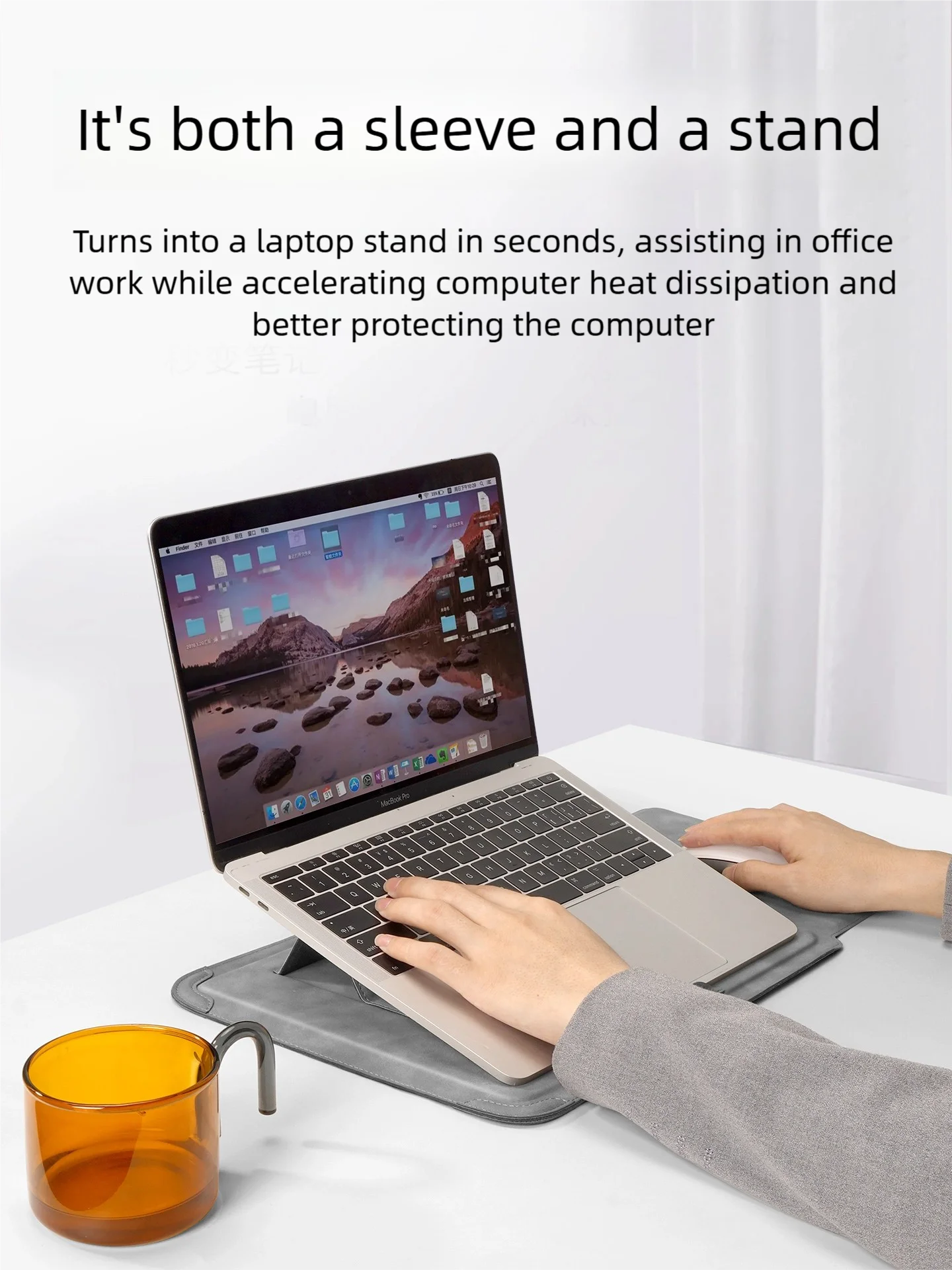 Laptop Sleeve Case 13 14 15 15.6 16Inch For Huawei HP DELL Bag For Macbook Air Pro 13 13.6 M4 Notebook Case with Stand Men Women - Image 3