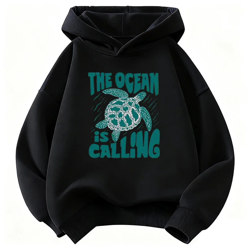 Fashion Sea Turtle Girls Hooded Kids Design Children's Sweatshirt Cute Hoody for Boys Girls Casual Hoodies for Spring - Image 3