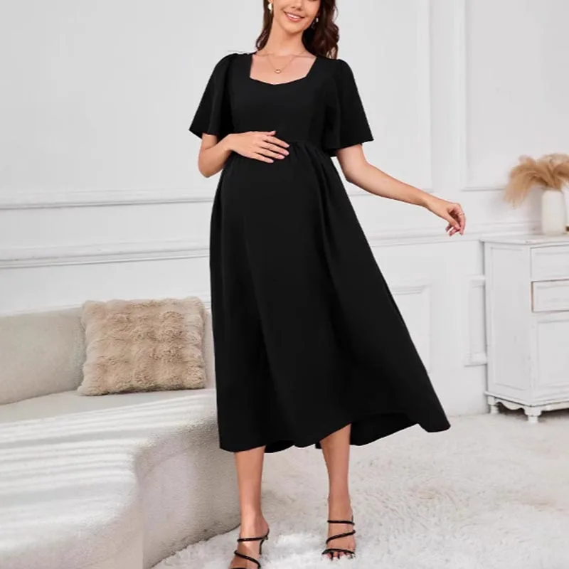 Pregnant Women Summer Clothes For Pregnant Women Maternity Dress Photoshoot Dresses For Pregnant Baby Shower - Image 3