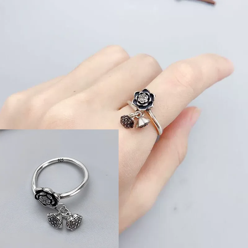 VENTFILLE 925 Sterling Silver Wave Ring – Adjustable Irregular Golden Stackable Band - Image 12