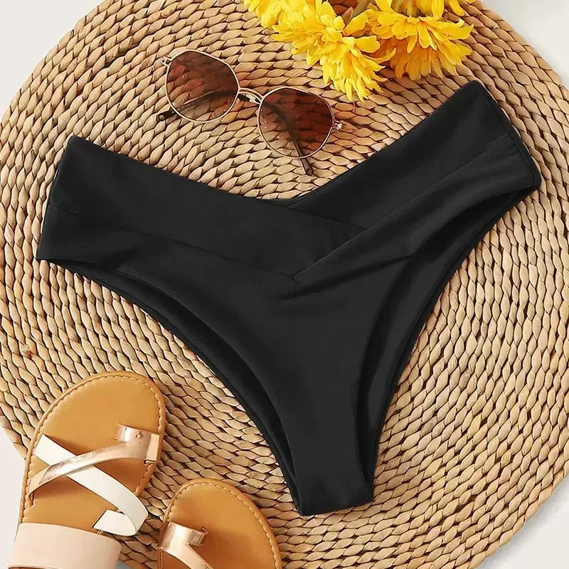 Women High Waisted Brazilian Bikini Set Sexy V Cheeky Swimwear - Image 4
