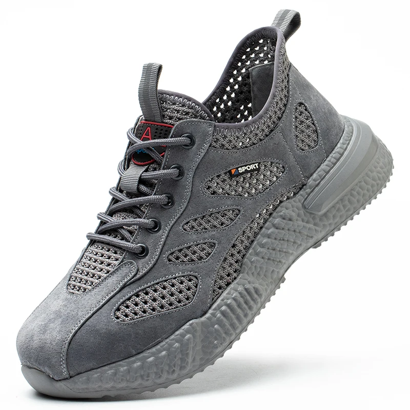 Summer Breathable Work Safety Shoes Work Steel Toe Shoes Anti Smashing Anti Stabbing Indestructible Shoes Protection Boots Men - Image 9