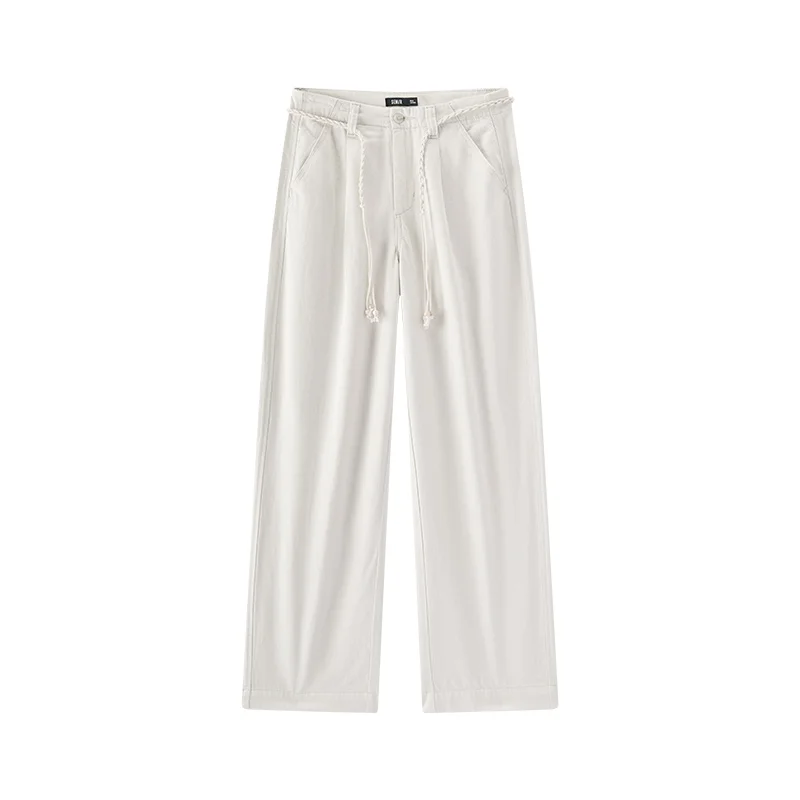 Semir Women Jeans Soft Cool Belted Loose Wide Leg Denim Pants 2026 Summer Casual Daily - Image 7