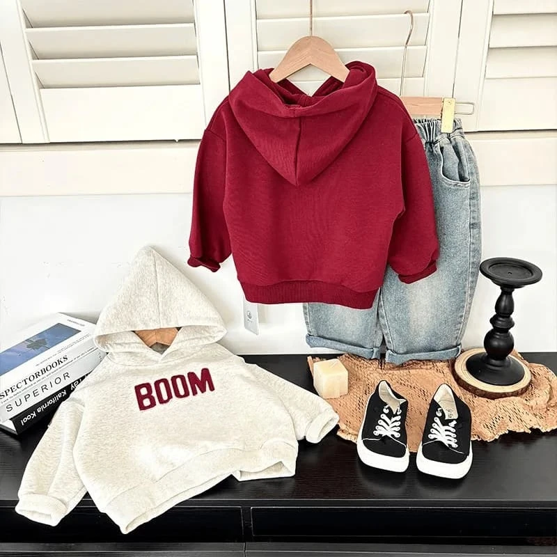 Luxury Kids Fleece-Lined Designer Hoodie | Premium Cartoon Winter Warm-Up Sweatshirt - Image 2