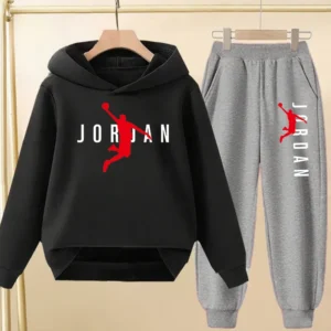 Kids 2-Piece Fall Tracksuit | Boys & Girls Casual Streetwear Hoodie and Pants Set