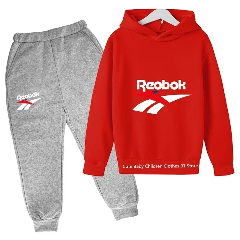 NewSpring/summer new cotton children's brand sports hoodie Youth fashion outdoor sports hoodie set 2-14 years old - Image 13