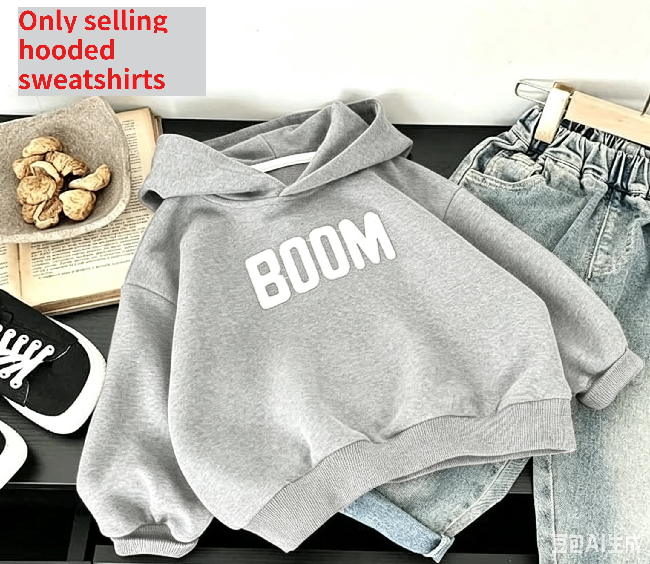 Luxury Kids Fleece-Lined Designer Hoodie | Premium Cartoon Winter Warm-Up Sweatshirt - Image 6