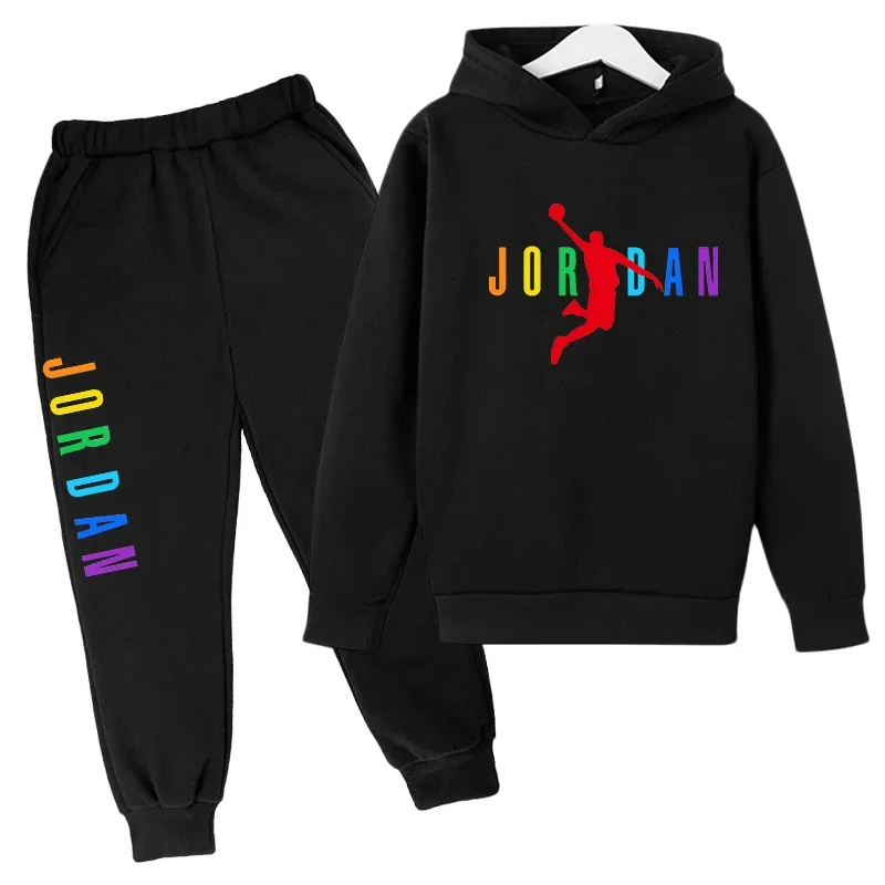 Kids Designer-Inspired Full-Zip Athletic Tracksuit | Basketball Sweatshirt & Jogger Set - Image 7