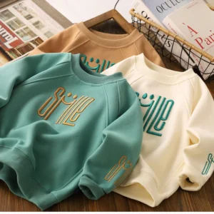 Teenager Boys Smile Letter Sweatshirt | Iverose