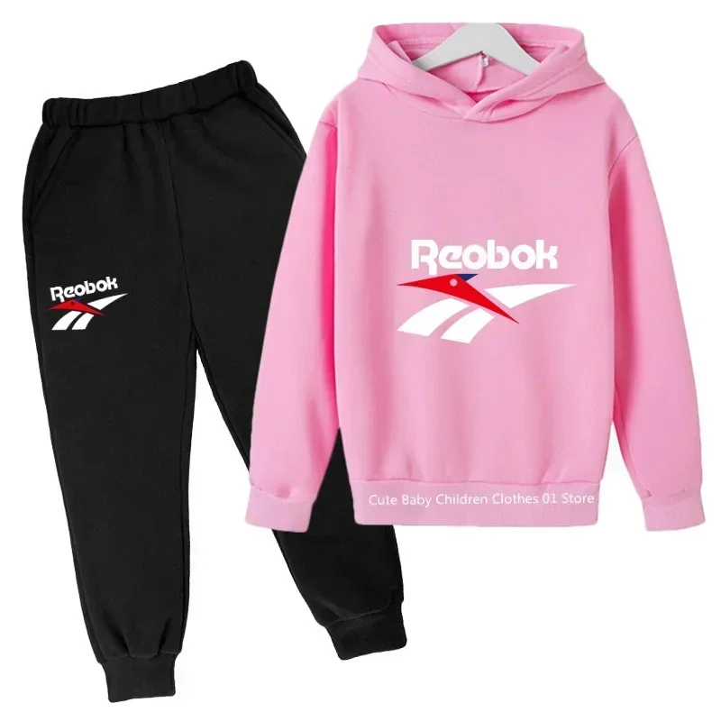 NewSpring/summer new cotton children's brand sports hoodie Youth fashion outdoor sports hoodie set 2-14 years old - Image 6
